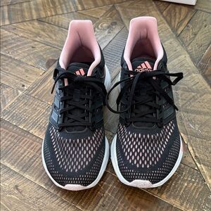 Adidas Women's Black and Pink Athletic Shoes